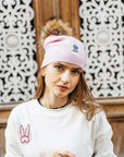 Big Sky Cashmere Hat with Fur Pom