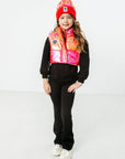Pow Kids Cropped Puffer Vest