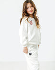 VAIL Kids Sweatshirt with Velvet Embroidery