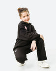 KIDS Aspen Hoodie Sweatshirt w/Velvet embroidery