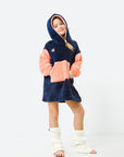 Mommy & Mini Bundle: Pink & White Fleece Hoodie Dresses