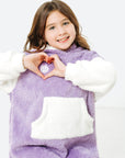 Kids Snowplow Fleece Hoodie Dress