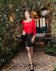 Leather Laser Cut Skirt