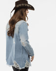 Breck Distressed Denim Shirt