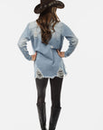 Breck Distressed Denim Shirt