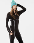 Contrasting Stitch Thermal Onesie