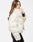 Goose Down, Luxe Silk Puffer Coat