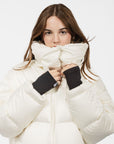 Goose Down, Luxe Silk Puffer Coat