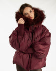 Vail Puffer Down Insolated Jacket w/Fox Fur Hood