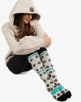 Medium Mint Adult Ski Socks