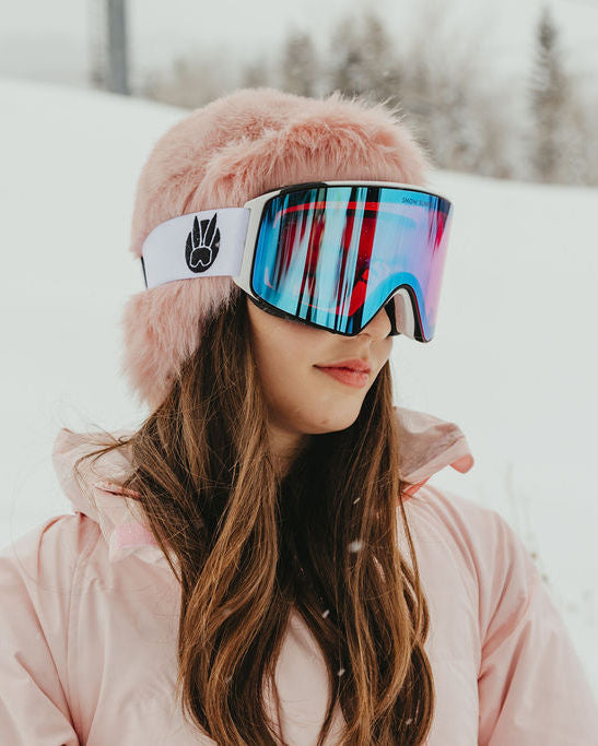 polarized snowboard goggles Polarized Goggles with Snow Bunny Band
