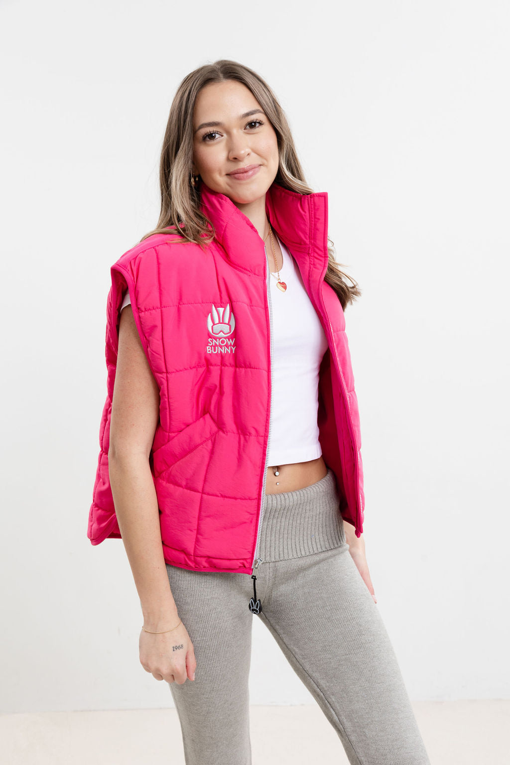 Bear Valley Vest – SNOW BUNNY