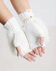 Buttermilk Furry Gloves