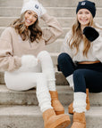 Buttermilk Furry Gloves
