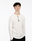 Powder Waffle Knit Henley