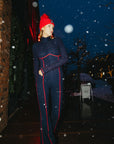Contrasting Stitch Thermal Onesie