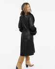 Pleasant Mtn Long Coat with Faux Fur