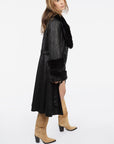 Pleasant Mtn Long Coat with Faux Fur