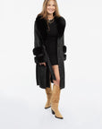 Pleasant Mtn Long Coat with Faux Fur