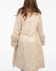 Pleasant Mtn Long Coat with Faux Fur