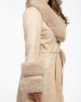 Pleasant Mtn Long Coat with Faux Fur