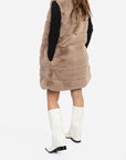 Cervinia Faux Fur Sleeveless Coat