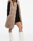 Cervinia Faux Fur Sleeveless Coat