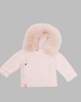 Powder Day Knit Jacket with Removable Faux Fur