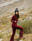 Contrasting Stitch Thermal Onesie