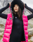 Snow Bunny Medium Length Puffer Vest