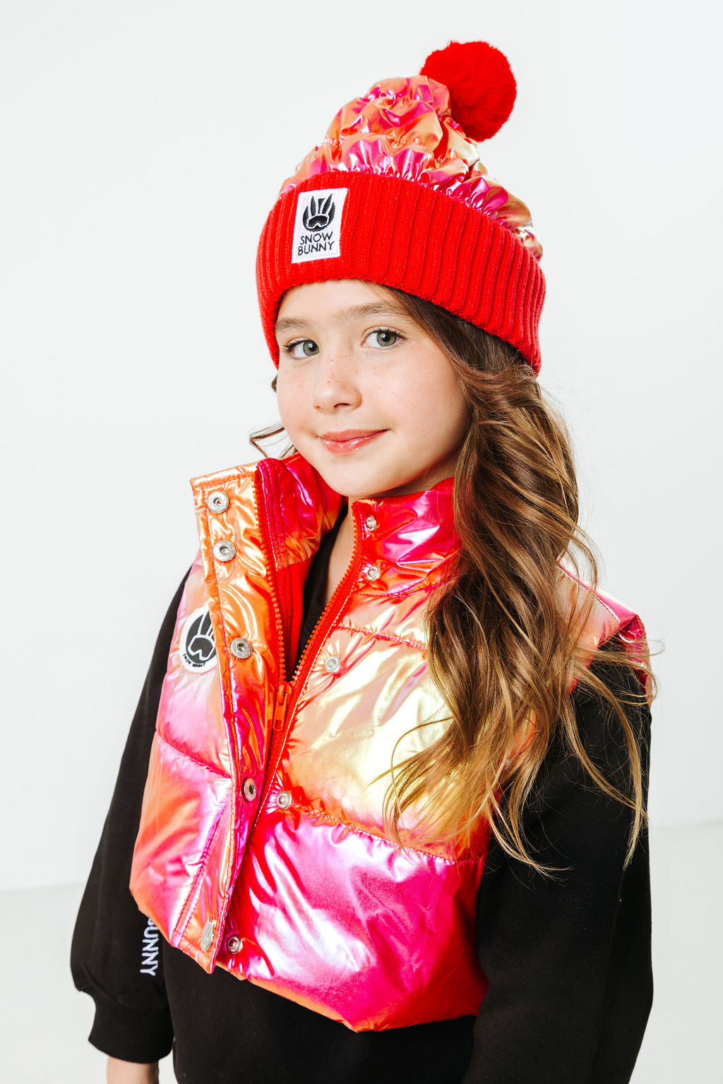 Pow Kids Cropped Puffer Vest