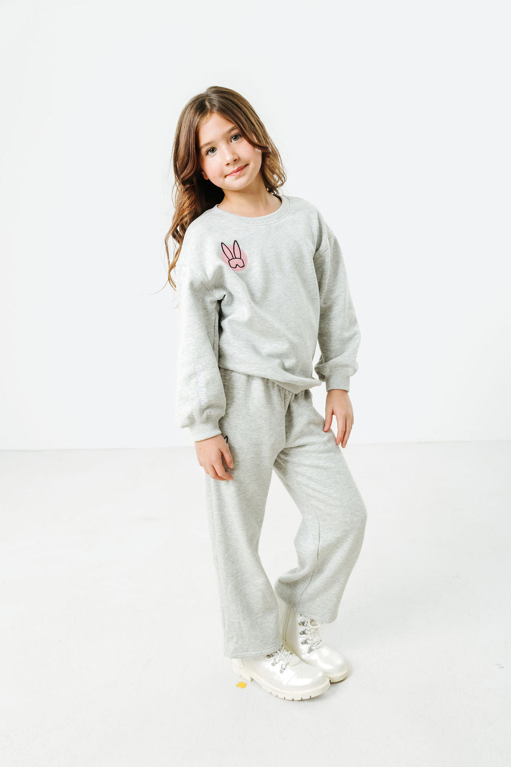 KIDS Aspen Hoodie Sweatshirt w/Velvet embroidery