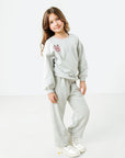 KIDS Aspen Hoodie Sweatshirt w/Velvet embroidery
