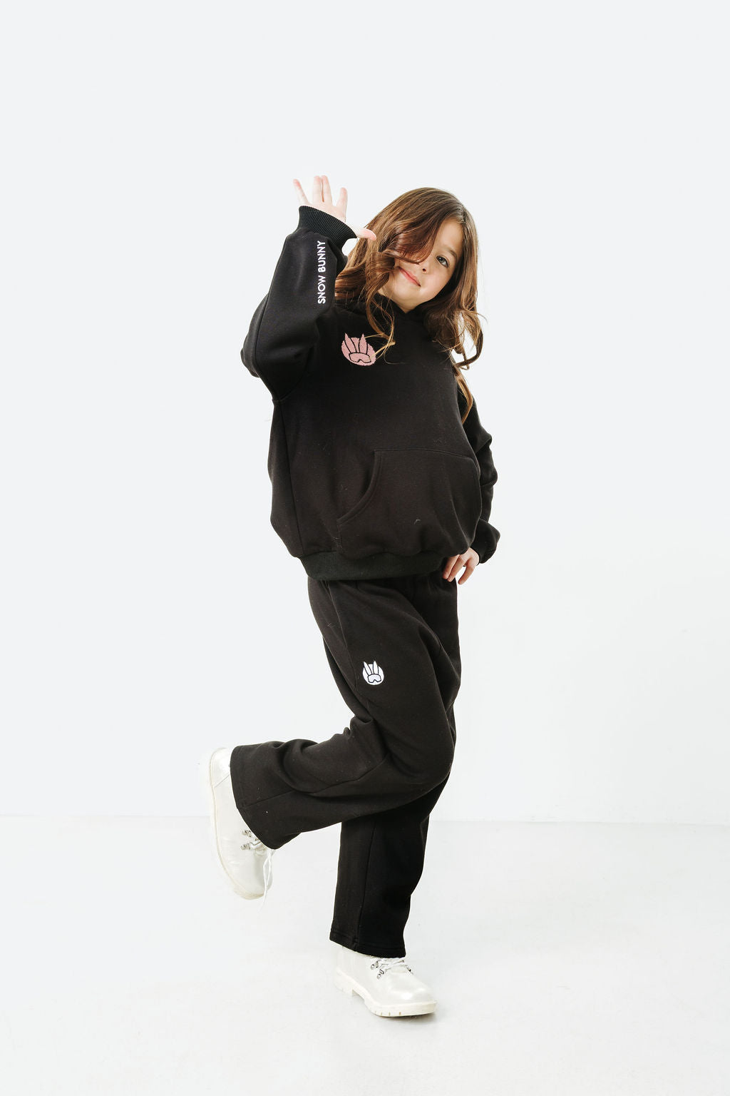 KIDS Aspen Hoodie Sweatshirt w/Velvet embroidery