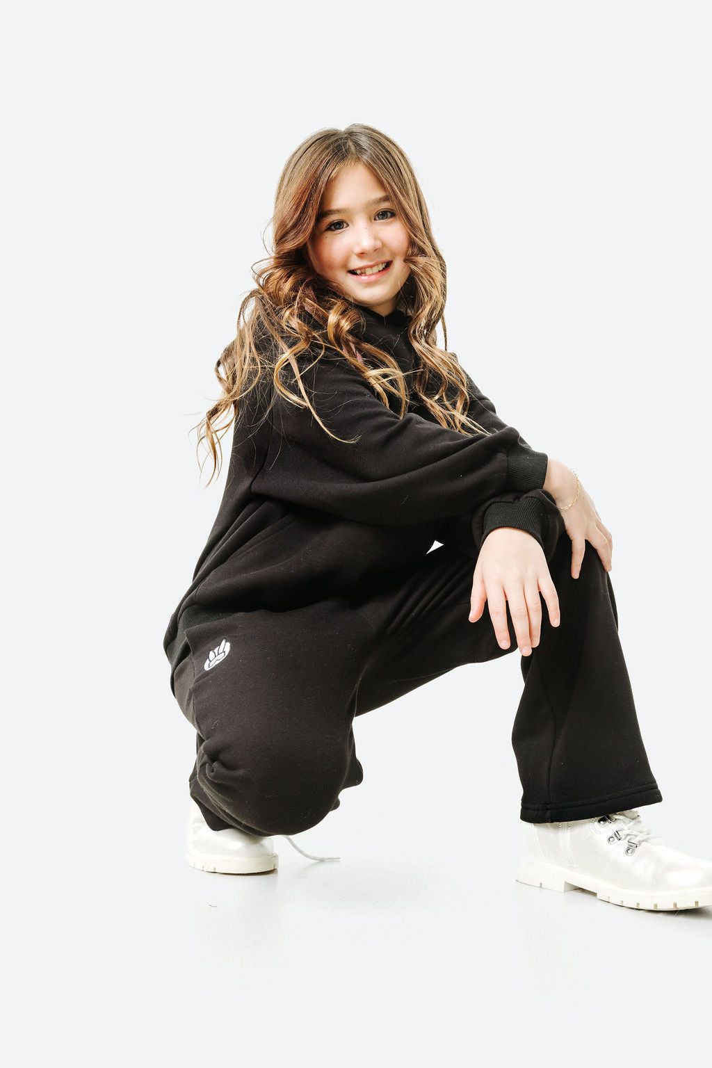 KIDS Aspen Hoodie Sweatshirt w/Velvet embroidery