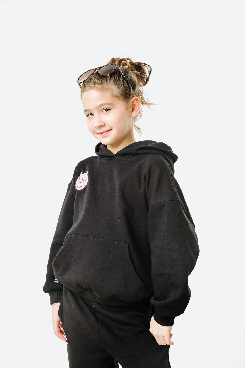 KIDS Aspen Hoodie Sweatshirt w/Velvet embroidery