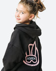 KIDS Aspen Hoodie Sweatshirt w/Velvet embroidery