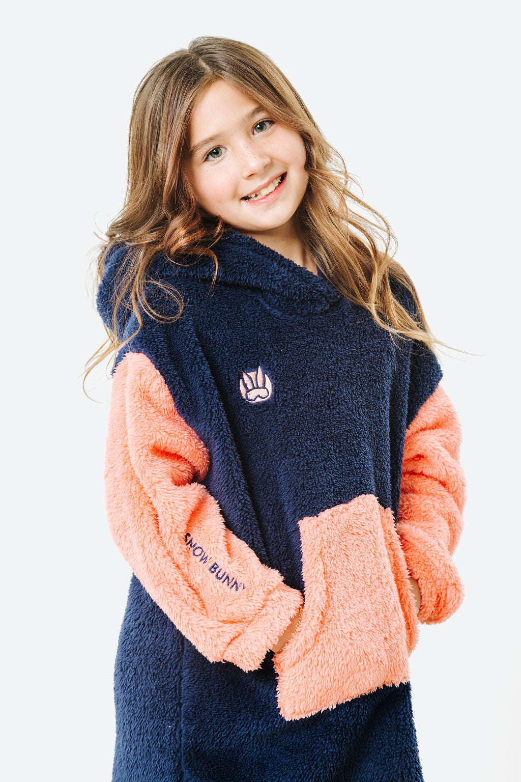 Kids Snowplow Fleece Hoodie Dress