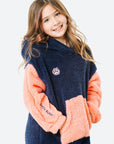 Mommy & Mini Bundle: Pink & White Fleece Hoodie Dresses