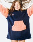 Mommy & Mini Bundle: Pink & White Fleece Hoodie Dresses