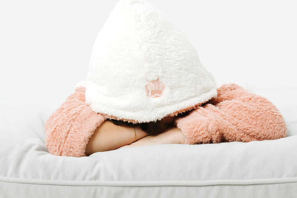 Mommy &amp; Mini Bundle: Pink &amp; White Fleece Hoodie Dresses