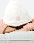 Mommy & Mini Bundle: Pink & White Fleece Hoodie Dresses