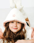 Mommy & Mini Bundle: Pink & White Fleece Hoodie Dresses