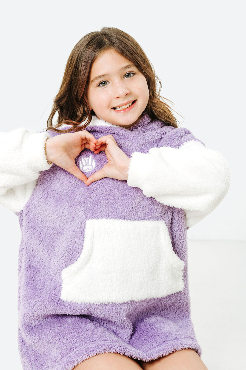 Kids Snowplow Fleece Hoodie Dress