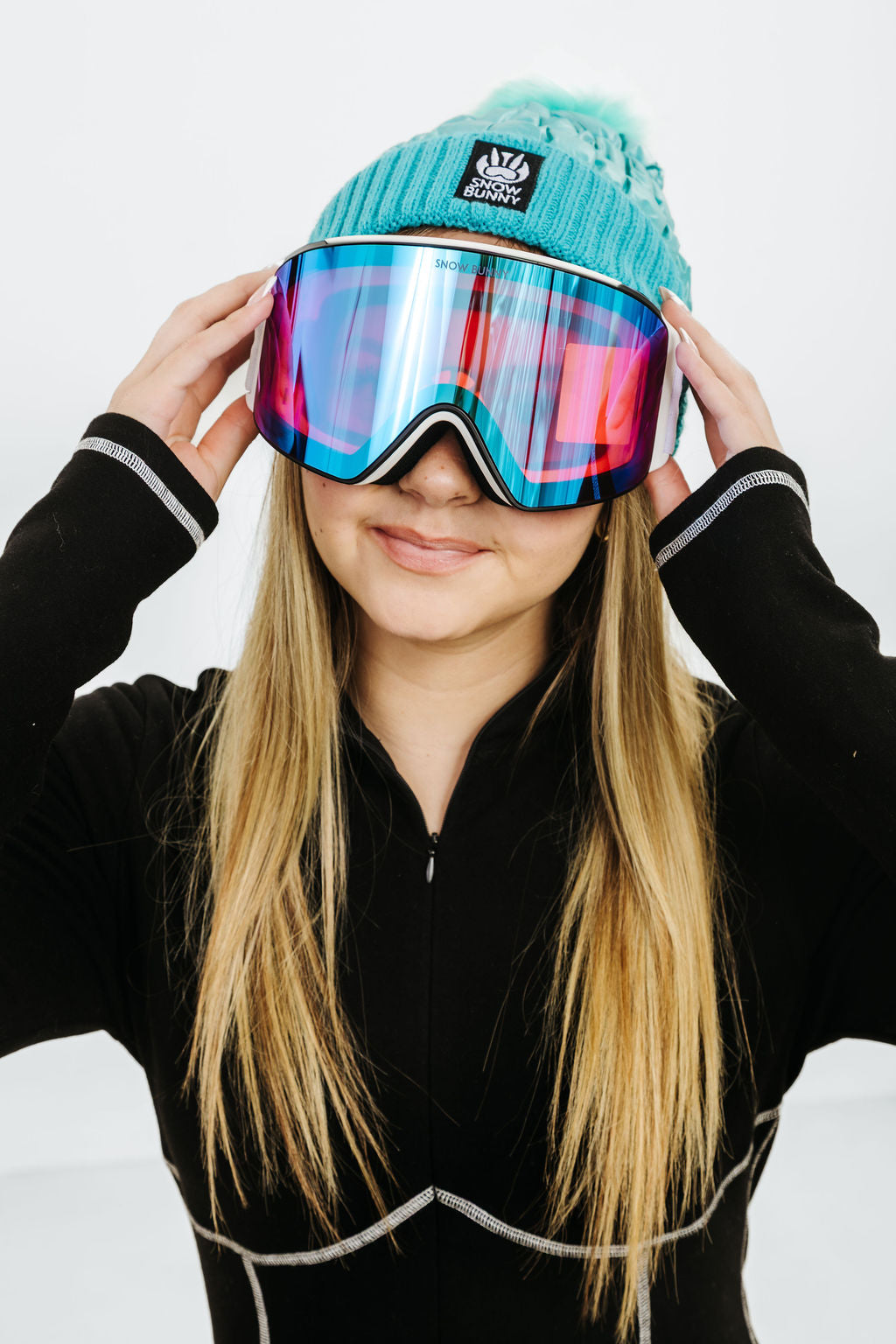 Polarized Goggles with Snow Bunny Band
