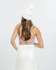 Bundle: Adult Cropped Puffer-Vest and Hat