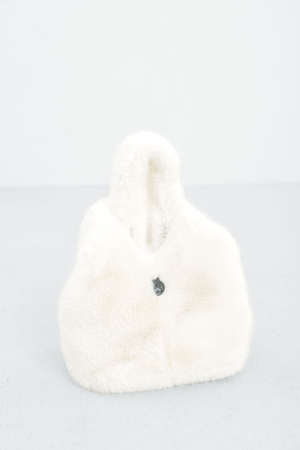 Snow Bunny Rex Rabbit Fur Bucket Bag
