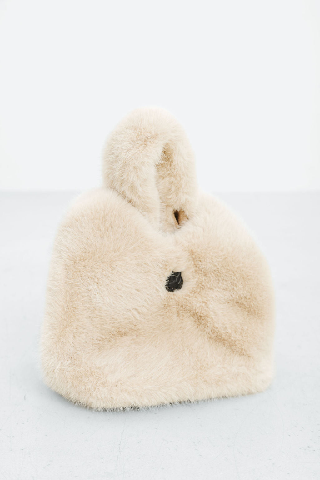 Snow Bunny Rex Rabbit Fur Bucket Bag
