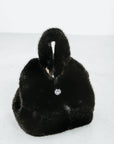 Snow Bunny Rex Rabbit Fur Bucket Bag
