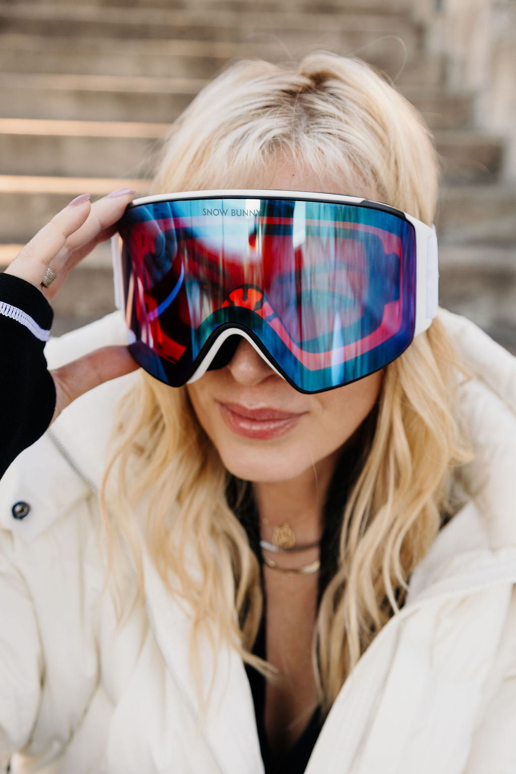Polarized Goggles with Snow Bunny Band - 3 Revo Lenses